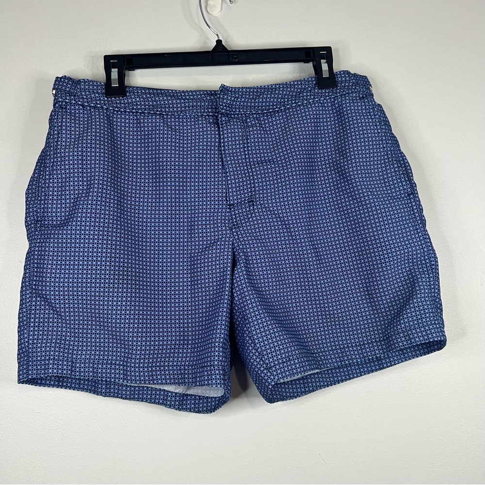 Banana Republic Blue Patterned Swim Trunks
